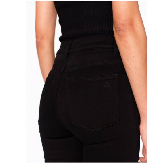 DL1961 Bridget Bootcut Jeans Black High Rise Instasculpt Size 26 - Picture 2 of 16